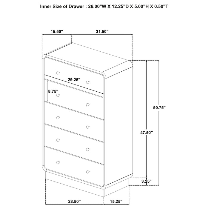 Cavelle 4 & 5 Piece Bedroom Set Queen & E.King - Furniture Land (Milwaukee, WI)
