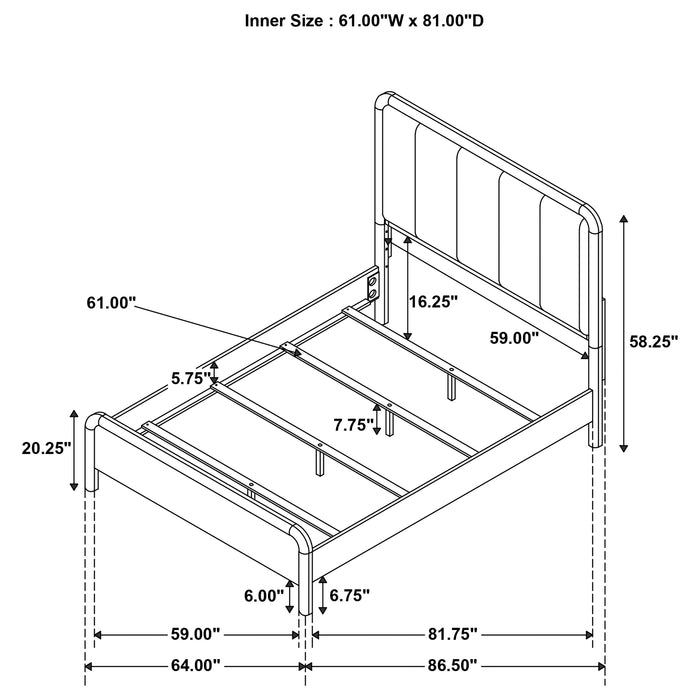 Amsbury California King, E.King, & Queen Bed - Furniture Land (Milwaukee, WI)