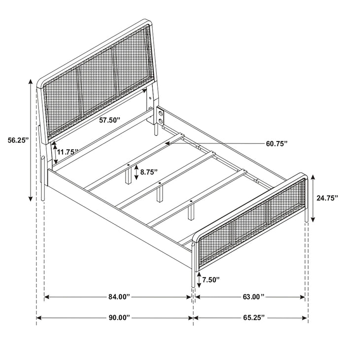 Arini Upholstered Panel Bed - Furniture Land (Milwaukee, WI)