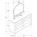 Arini Dresser With Mirror - Furniture Land (Milwaukee, WI)