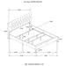 Kendall Panel Bed E.King, & Queen Black & White - Furniture Land (Milwaukee, WI)