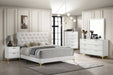 Kendall Panel Bed E.King, & Queen Black & White - Furniture Land (Milwaukee, WI)