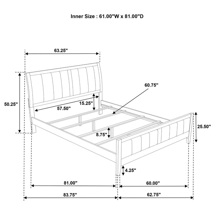 Wilkes 4 & 5 Piece E.King, Queen, Twin, & Full Bedroom Set - Furniture Land (Milwaukee, WI)