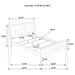 Wilkes 4 & 5 Piece E.King, Queen, Twin, & Full Bedroom Set - Furniture Land (Milwaukee, WI)