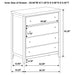 Wilkes 4 & 5 Piece E.King, Queen, Twin, & Full Bedroom Set - Furniture Land (Milwaukee, WI)