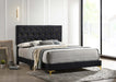 Kendall Panel Bed E.King, & Queen Black & White - Furniture Land (Milwaukee, WI)