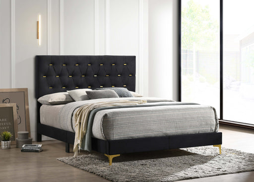 Kendall Panel Bed E.King, & Queen Black & White - Furniture Land (Milwaukee, WI)