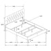 Kendall Panel Bed E.King, & Queen Black & White - Furniture Land (Milwaukee, WI)