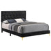 Kendall Panel Bed E.King, & Queen Black & White - Furniture Land (Milwaukee, WI)