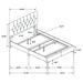 Kendall Panel Bed E.King, & Queen Black & White - Furniture Land (Milwaukee, WI)