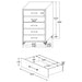 Lucia 4 & 5 Piece Bedroom Set King & Queen Beige & Grey - Furniture Land (Milwaukee, WI)