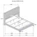 Lucia Eastern King & Queen Bed Beige & Grey - Furniture Land (Milwaukee, WI)