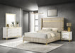 Lucia 4 & 5 Piece Bedroom Set King & Queen Beige & Grey - Furniture Land (Milwaukee, WI)