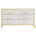 Lucia 4 & 5 Piece Bedroom Set King & Queen Beige & Grey - Furniture Land (Milwaukee, WI)