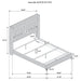 Lucia 4 & 5 Piece Bedroom Set King & Queen Beige & Grey - Furniture Land (Milwaukee, WI)