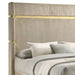 Lucia Eastern King & Queen Bed Beige & Grey - Furniture Land (Milwaukee, WI)