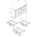 Celina 4 & 5 Piece Bedroom Set King & Queen - Furniture Land (Milwaukee, WI)