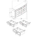 Celina 4 & 5 Piece Bedroom Set King & Queen - Furniture Land (Milwaukee, WI)