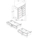 Celina 4 & 5 Piece Bedroom Set King & Queen - Furniture Land (Milwaukee, WI)