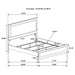 Caraway 4 Pc & Pc E.King, Cal.King, & Queen Bedroom Set Black & White - Furniture Land (Milwaukee, WI)