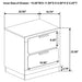 Caraway 4 Pc & Pc E.King, Cal.King, & Queen Bedroom Set Black & White - Furniture Land (Milwaukee, WI)