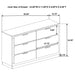 Caraway 4 Pc & Pc E.King, Cal.King, & Queen Bedroom Set Black & White - Furniture Land (Milwaukee, WI)