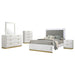Caraway 4 Pc & Pc E.King, Cal.King, & Queen Bedroom Set Black & White - Furniture Land (Milwaukee, WI)