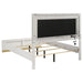 Caraway 4 Pc & Pc E.King, Cal.King, & Queen Bedroom Set Black & White - Furniture Land (Milwaukee, WI)