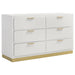 Caraway 4 Pc & Pc E.King, Cal.King, & Queen Bedroom Set Black & White - Furniture Land (Milwaukee, WI)