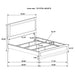 Caraway 4 Pc & Pc E.King, Cal.King, & Queen Bedroom Set Black & White - Furniture Land (Milwaukee, WI)
