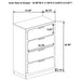 Caraway 4 Pc & Pc E.King, Cal.King, & Queen Bedroom Set Black & White - Furniture Land (Milwaukee, WI)