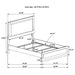 Caraway 4 Pc & Pc E.King, Cal.King, & Queen Bedroom Set Black & White - Furniture Land (Milwaukee, WI)