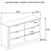 Caraway 4 Pc & Pc E.King, Cal.King, & Queen Bedroom Set Black & White - Furniture Land (Milwaukee, WI)