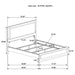 Caraway 4 Pc & Pc E.King, Cal.King, & Queen Bedroom Set Black & White - Furniture Land (Milwaukee, WI)