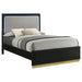 Caraway California King, E.King, & Queen Bed Black & White - Furniture Land (Milwaukee, WI)