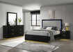 Caraway 4 Pc & Pc E.King, Cal.King, & Queen Bedroom Set Black & White - Furniture Land (Milwaukee, WI)