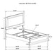 Caraway 4 Pc & Pc E.King, Cal.King, & Queen Bedroom Set Black & White - Furniture Land (Milwaukee, WI)