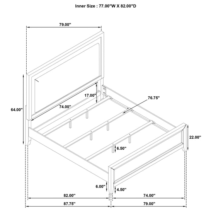 Marielle California King, E.King, & Queen Bed - Furniture Land (Milwaukee, WI)