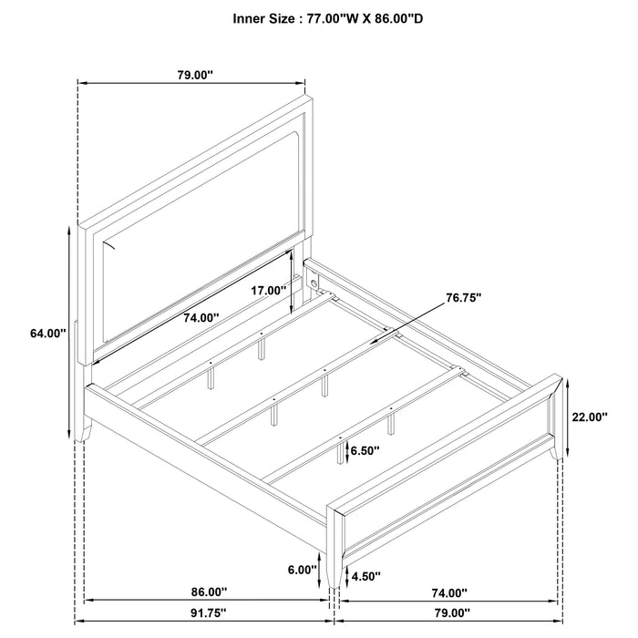 Marielle California King, E.King, & Queen Bed - Furniture Land (Milwaukee, WI)