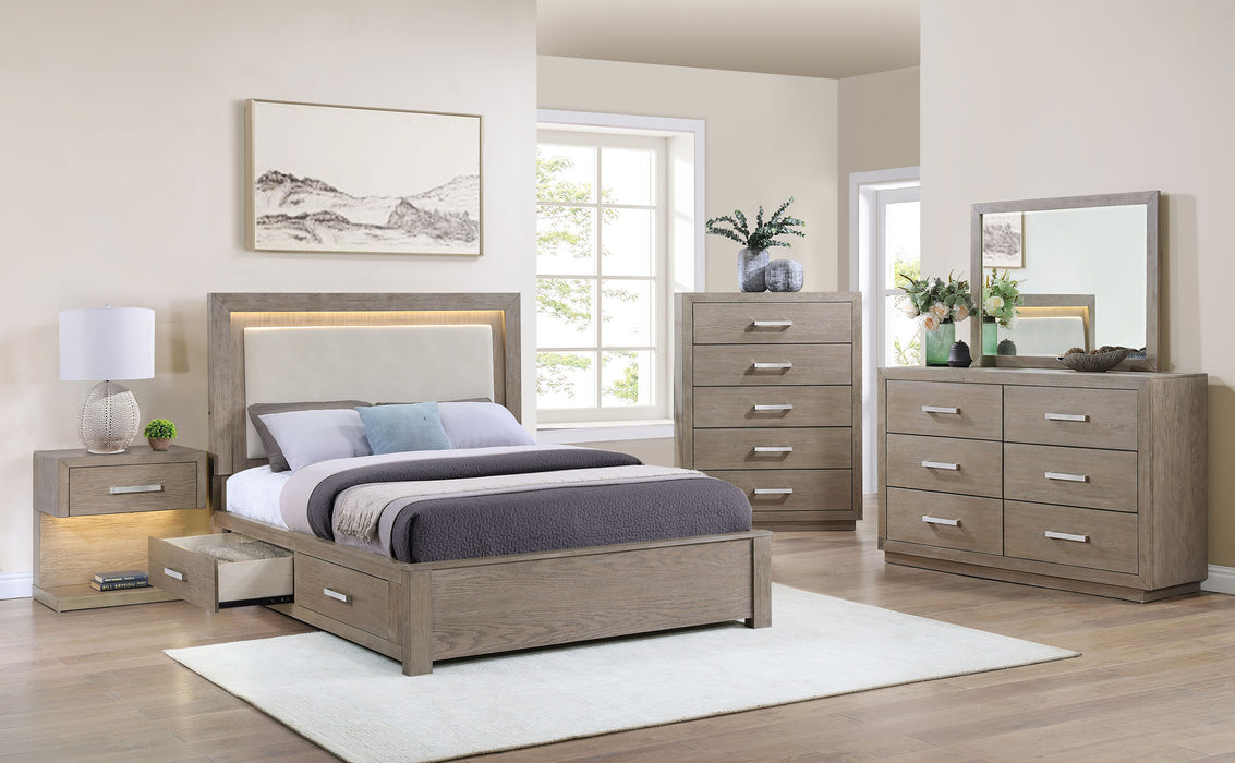 Kenora 4 & 5 Piece Bedroom Set E.King, Queen, & Cal.king - Furniture Land (Milwaukee, WI)
