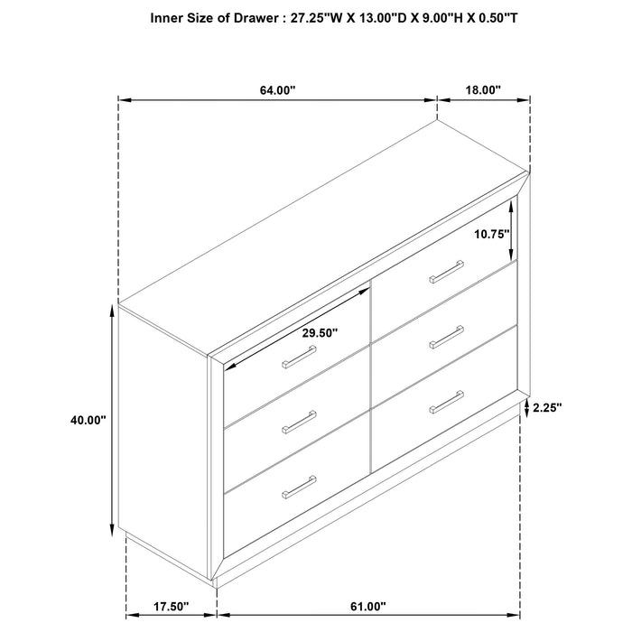 Kenora 4 & 5 Piece Bedroom Set E.King, Queen, & Cal.king - Furniture Land (Milwaukee, WI)