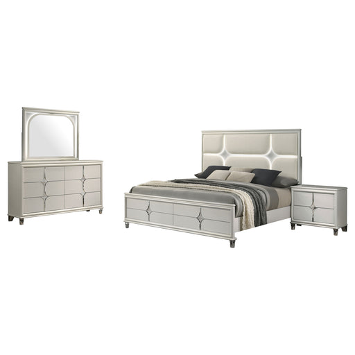 Olivia 4 & 5 Piece Bedroom Set E.King, Queen, & Cal.King - Furniture Land (Milwaukee, WI)