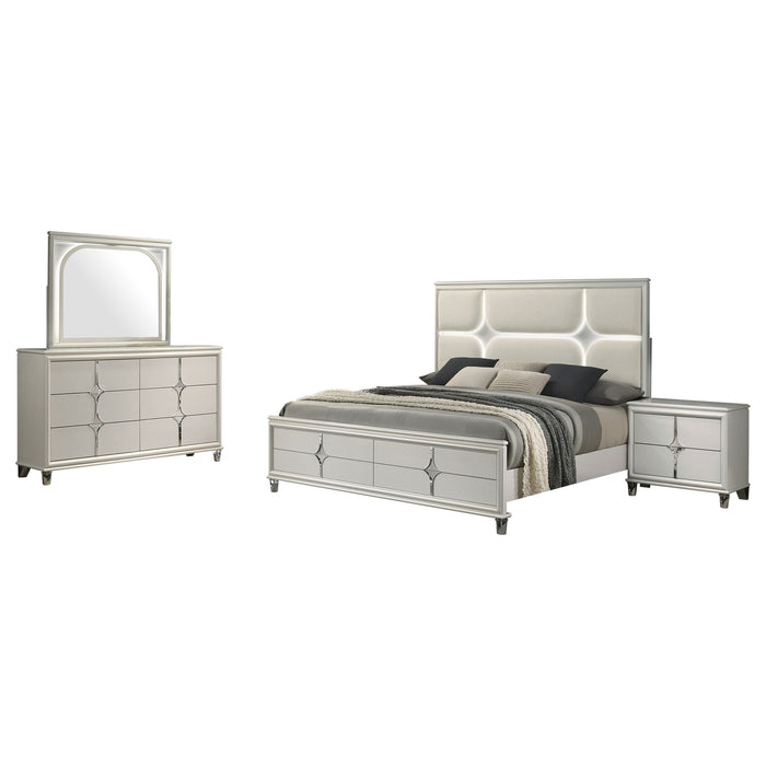 Olivia 4 & 5 Piece Bedroom Set E.King, Queen, & Cal.King - Furniture Land (Milwaukee, WI)