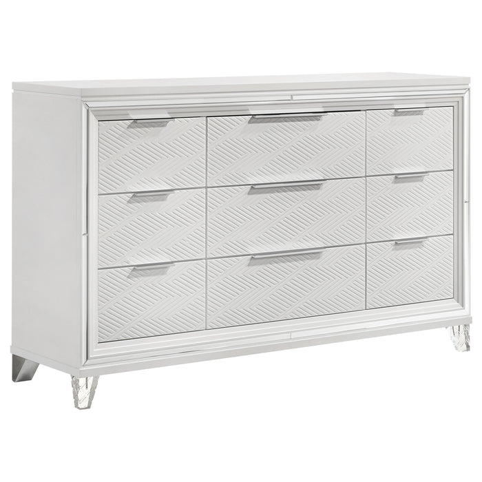 Marmore 4 & 5 Pc E.king, Cal.king, & Queen Bedroom Set - Furniture Land (Milwaukee, WI)