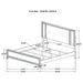 Marmore 4 & 5 Pc E.king, Cal.king, & Queen Bedroom Set - Furniture Land (Milwaukee, WI)