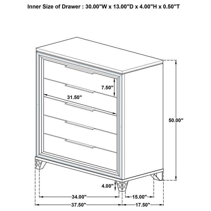 Marmore Chest - Furniture Land (Milwaukee, WI)