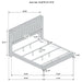 Lucia 4 & 5 Piece Bedroom Set King & Queen Beige & Grey - Furniture Land (Milwaukee, WI)