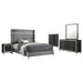 Lucia 4 & 5 Piece Bedroom Set King & Queen Beige & Grey - Furniture Land (Milwaukee, WI)
