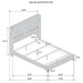 Lucia Eastern King & Queen Bed Beige & Grey - Furniture Land (Milwaukee, WI)