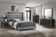 Lucia Eastern King & Queen Bed Beige & Grey - Furniture Land (Milwaukee, WI)